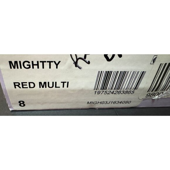 Madden Girl Shoes Womens 8 M Red Mightty Lace-up Gum Sole Low-Top Sneakers Giia - Picture 11 of 11